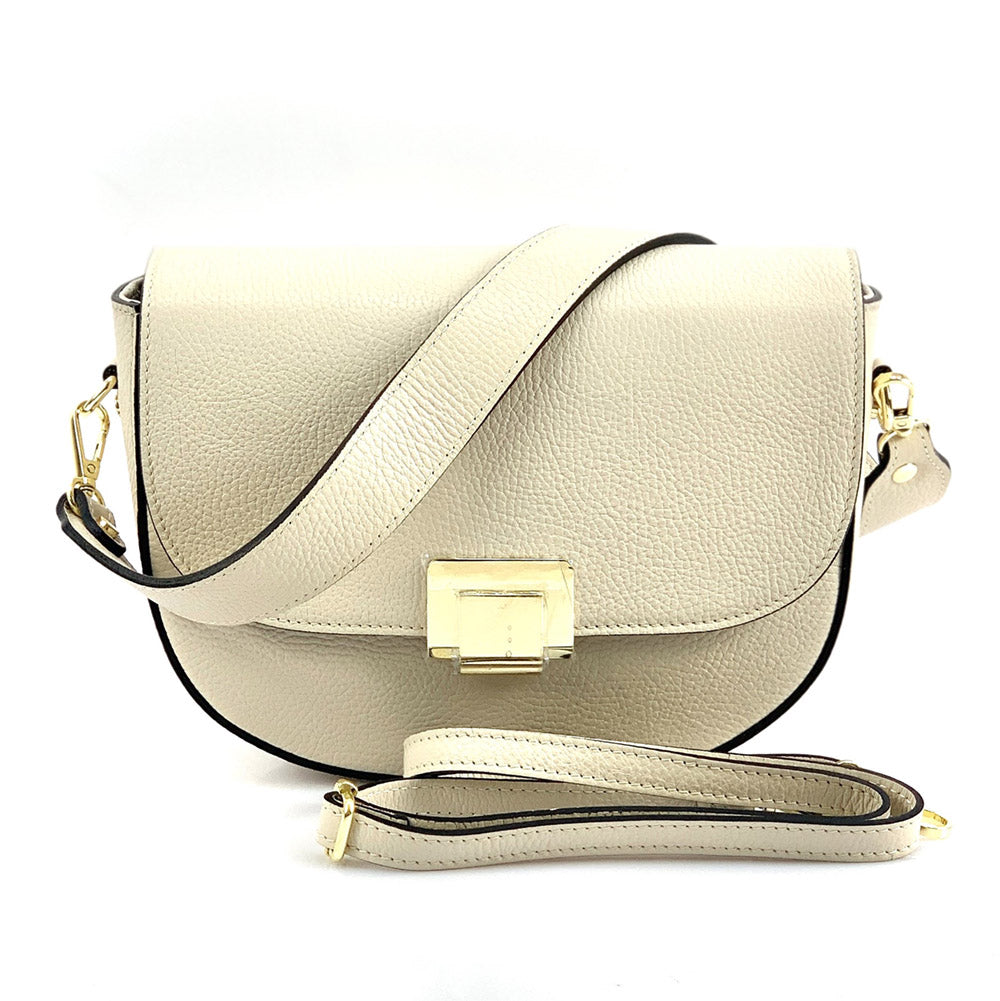 Shoulder flap bag Luna by cow leather - Made In Italy