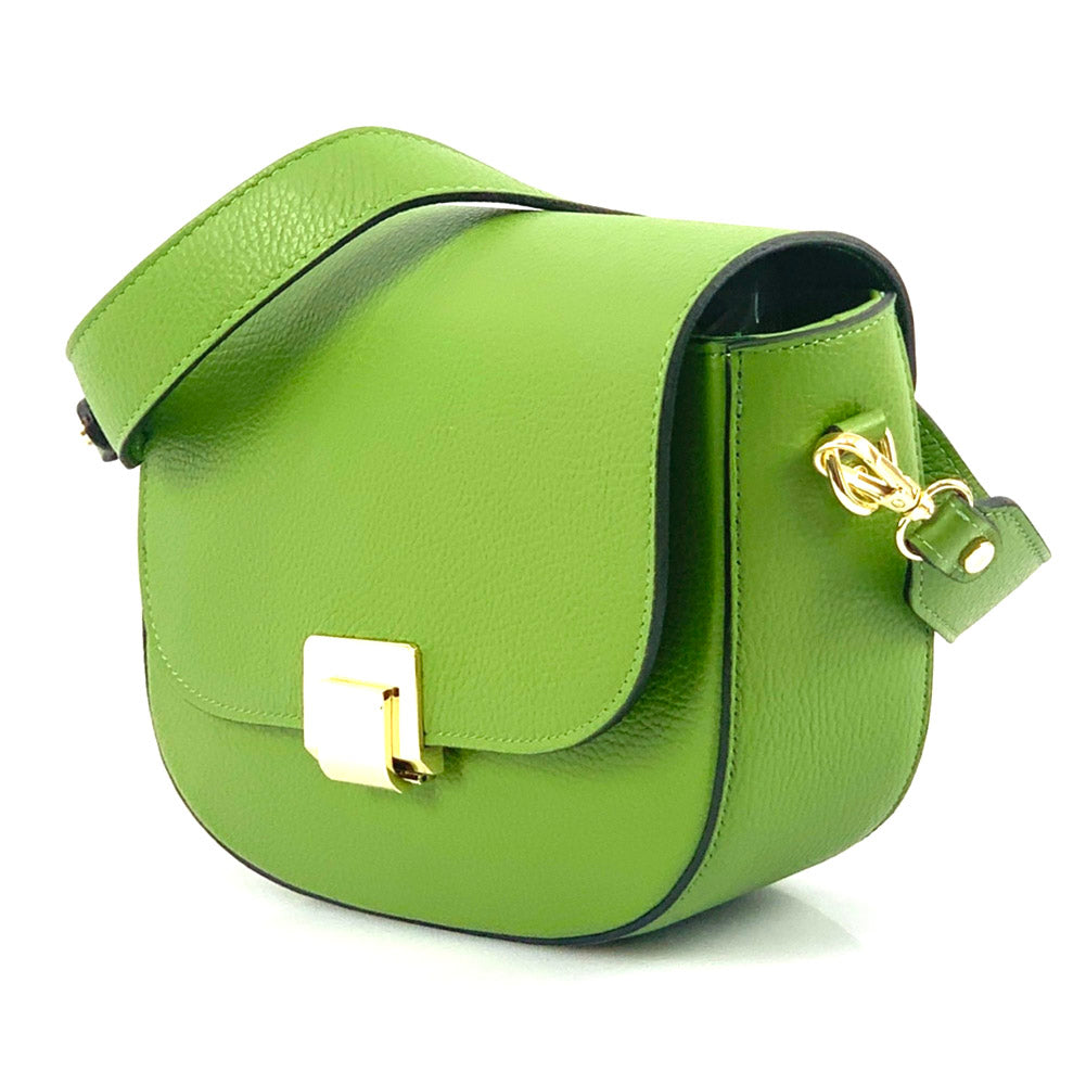 Shoulder flap bag Luna by cow leather - Made In Italy