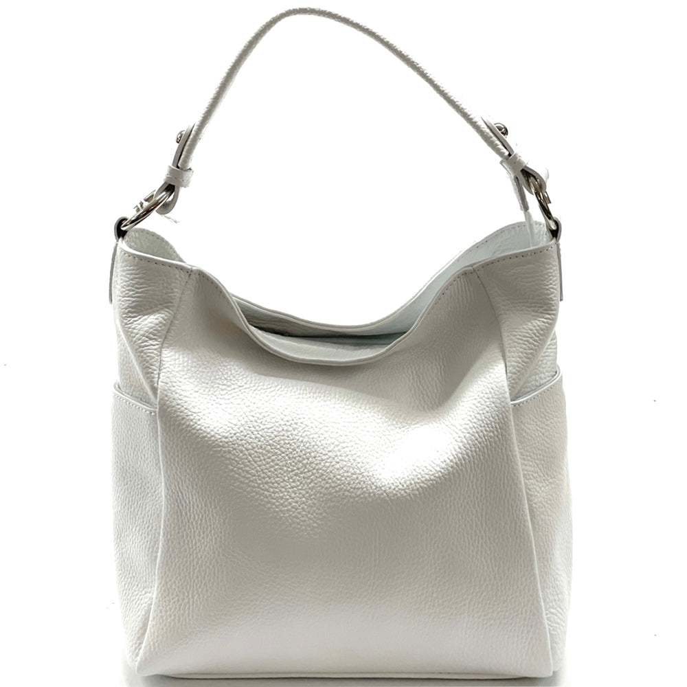 Betta Leather Shoulder Bag - Made In Italy