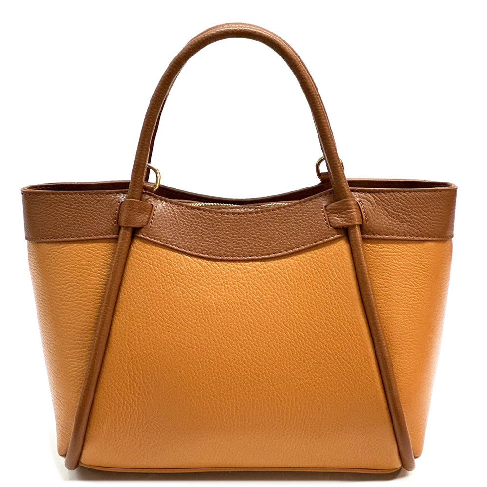 Carina Leather Tote Bag - Made In Italy