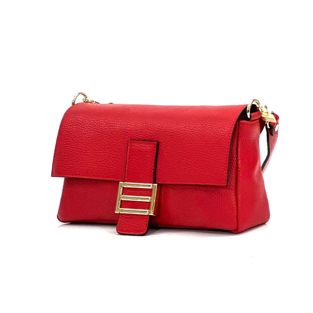 Elisabetta Shoulder Calf-Skin Leather Bag - Made In Italy