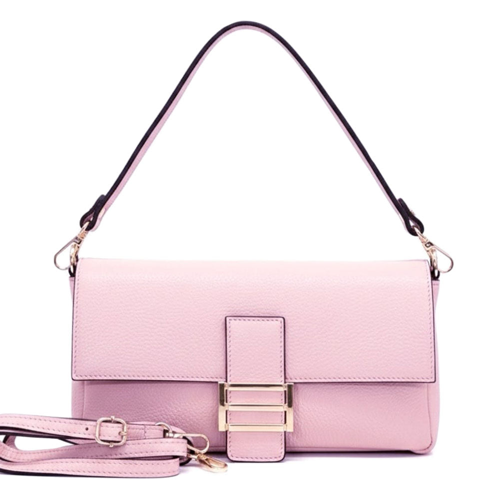 Elisabetta Shoulder Calf-Skin Leather Bag - Made In Italy