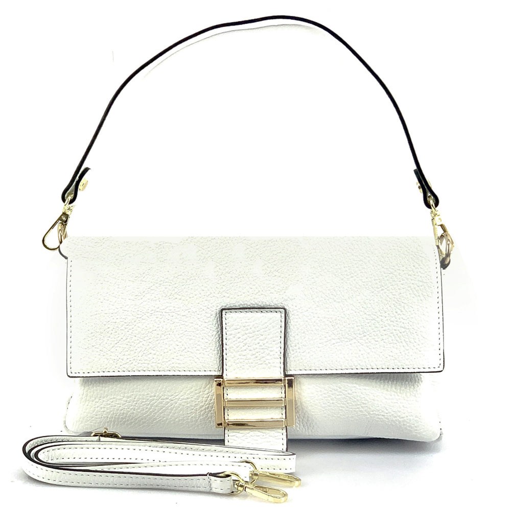 Elisabetta Shoulder Calf-Skin Leather Bag - Made In Italy