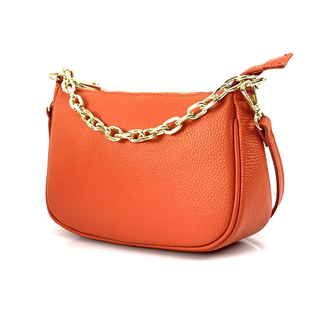 Gillian leather cross bag - Made In Italy