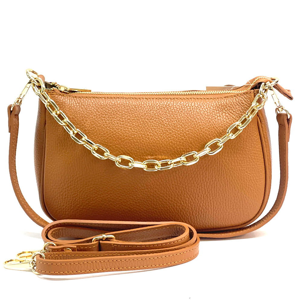 Gillian leather cross bag - Made In Italy