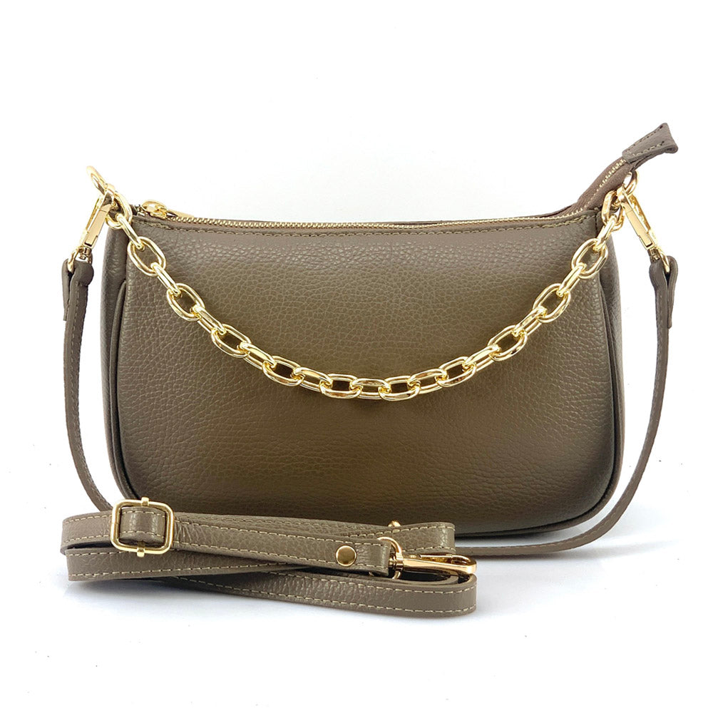 Gillian leather cross bag - Made In Italy