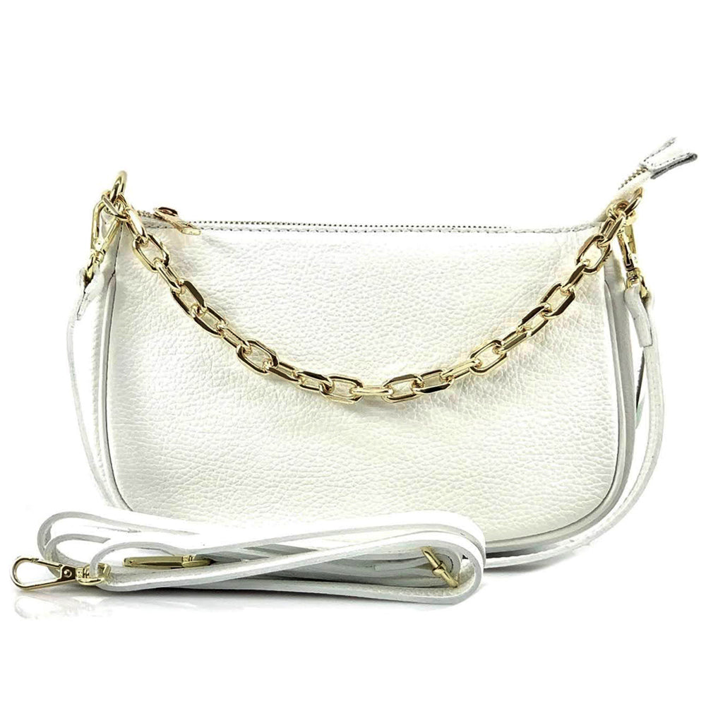 Gillian leather cross bag - Made In Italy