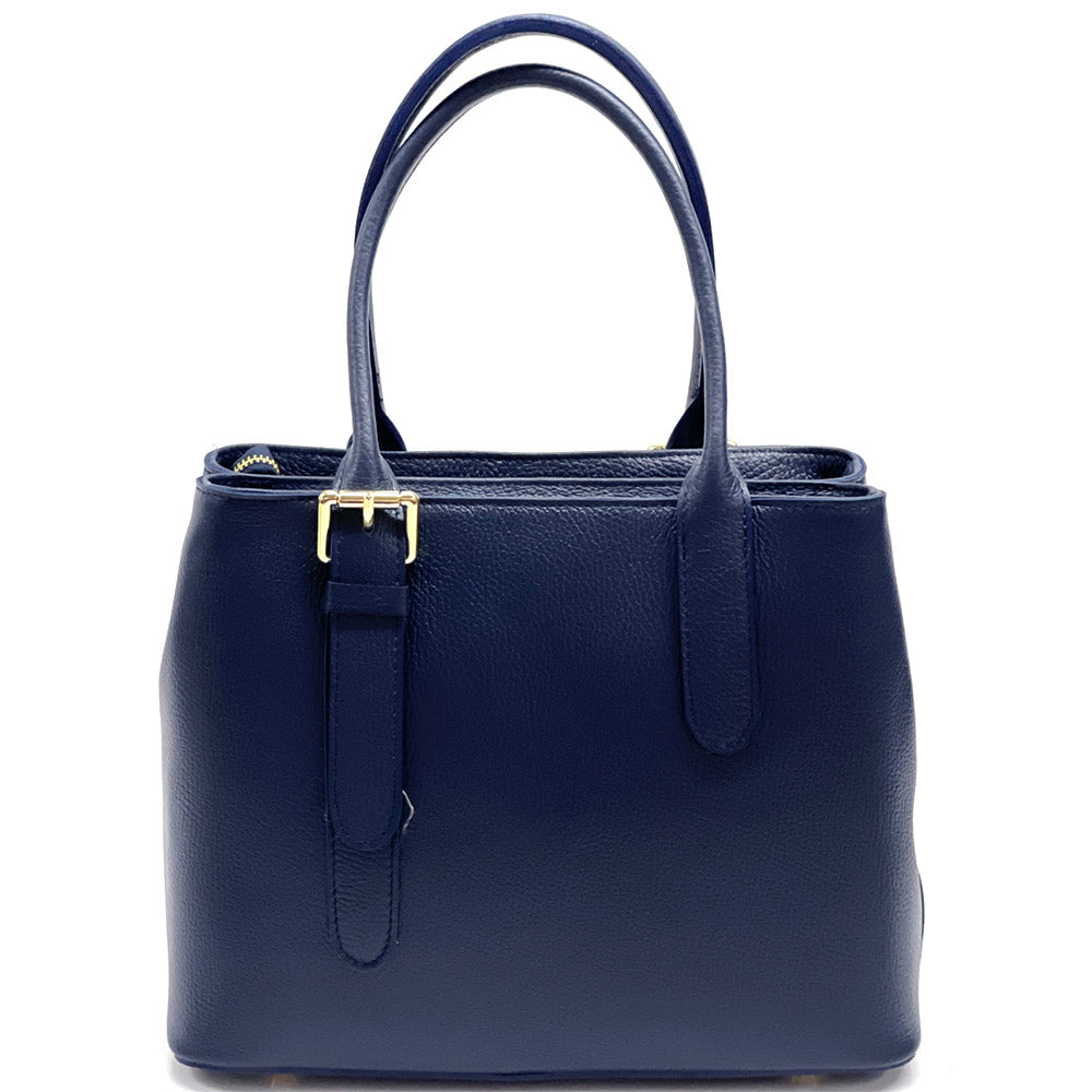 Kentia Leather Shoulder Bag - Made In Italy