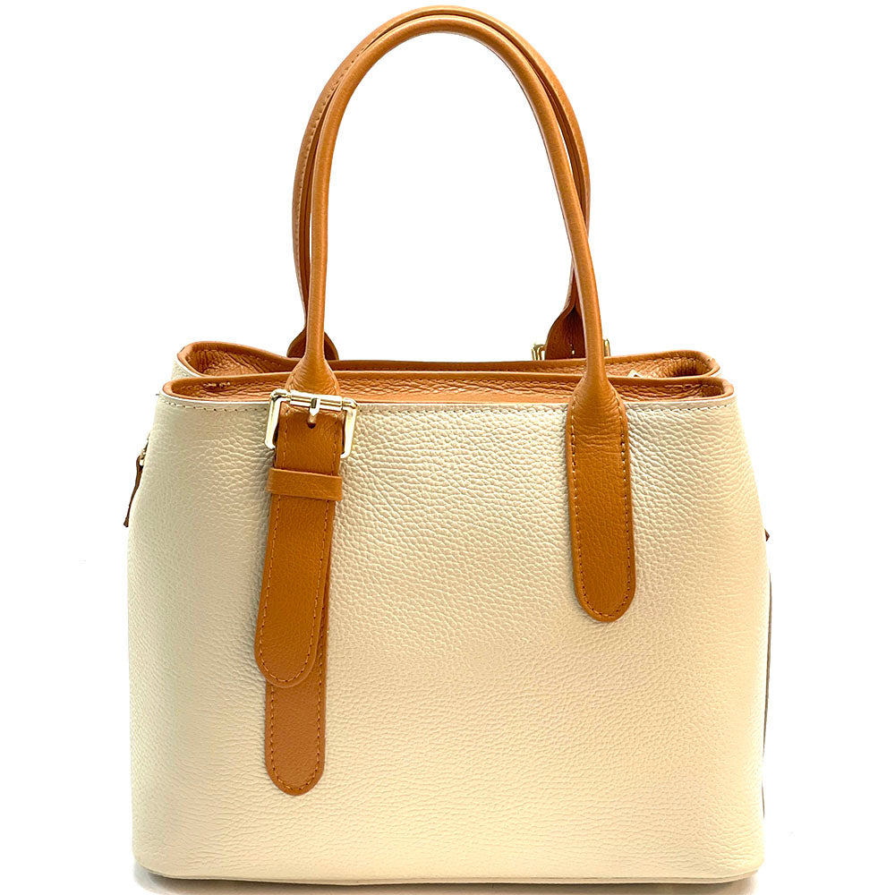 Kentia Leather Shoulder Bag - Made In Italy