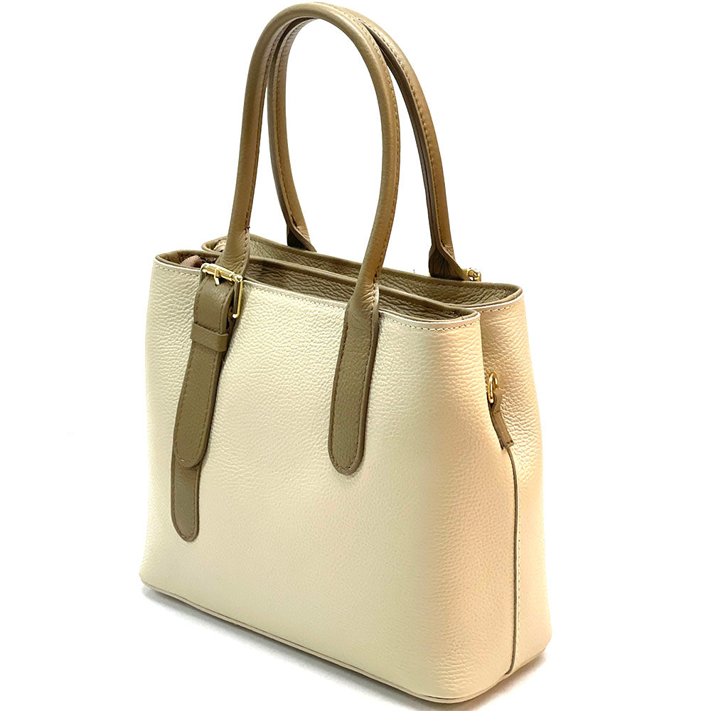 Kentia Leather Shoulder Bag - Made In Italy