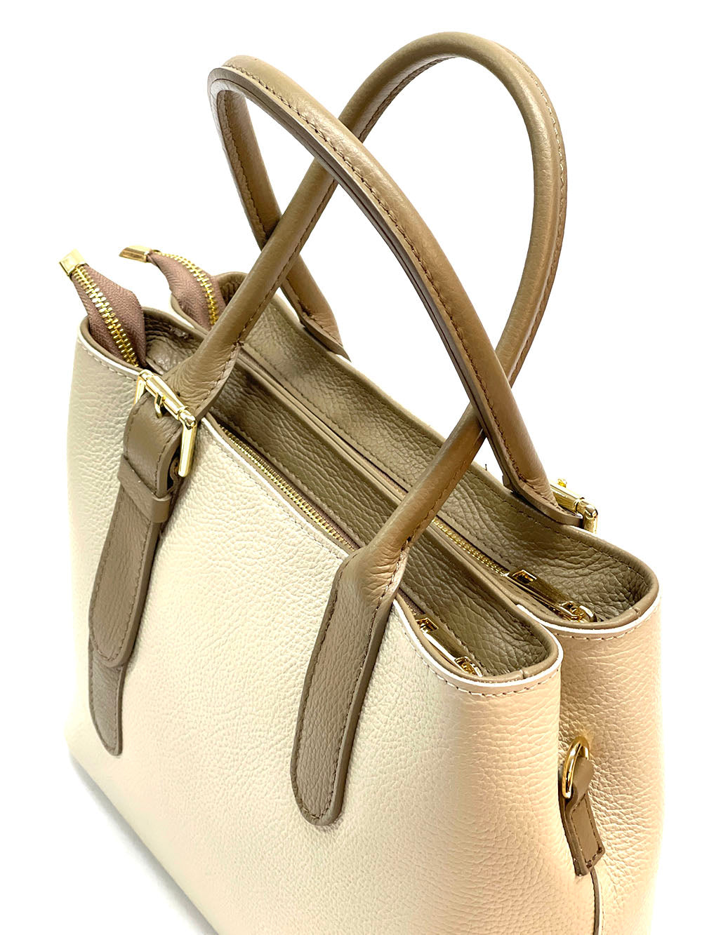 Kentia Leather Shoulder Bag - Made In Italy