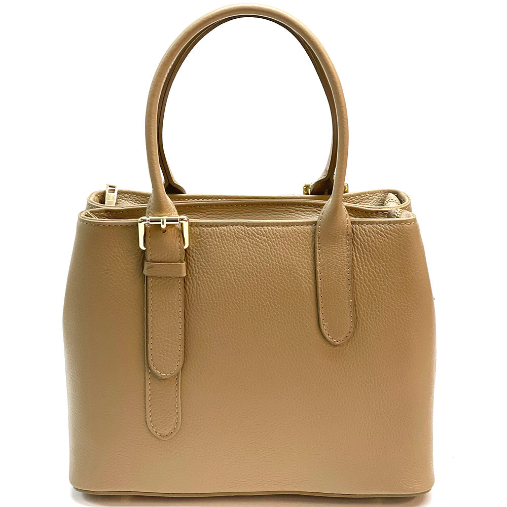 Kentia Leather Shoulder Bag - Made In Italy