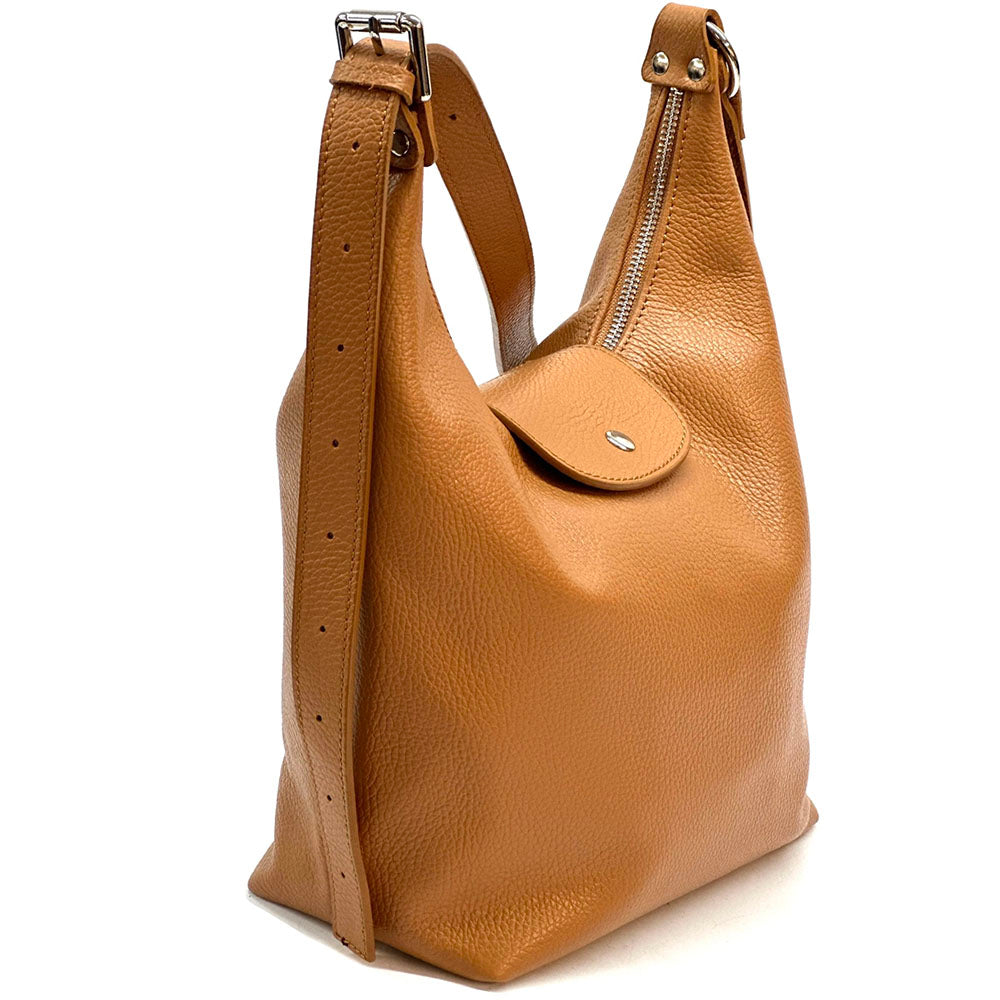 Berri Leather Shoulder Bag - Made In Italy