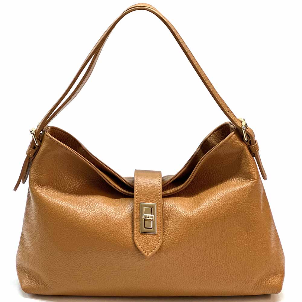 Carmina Leather Shoulder Bag - Made In Italy