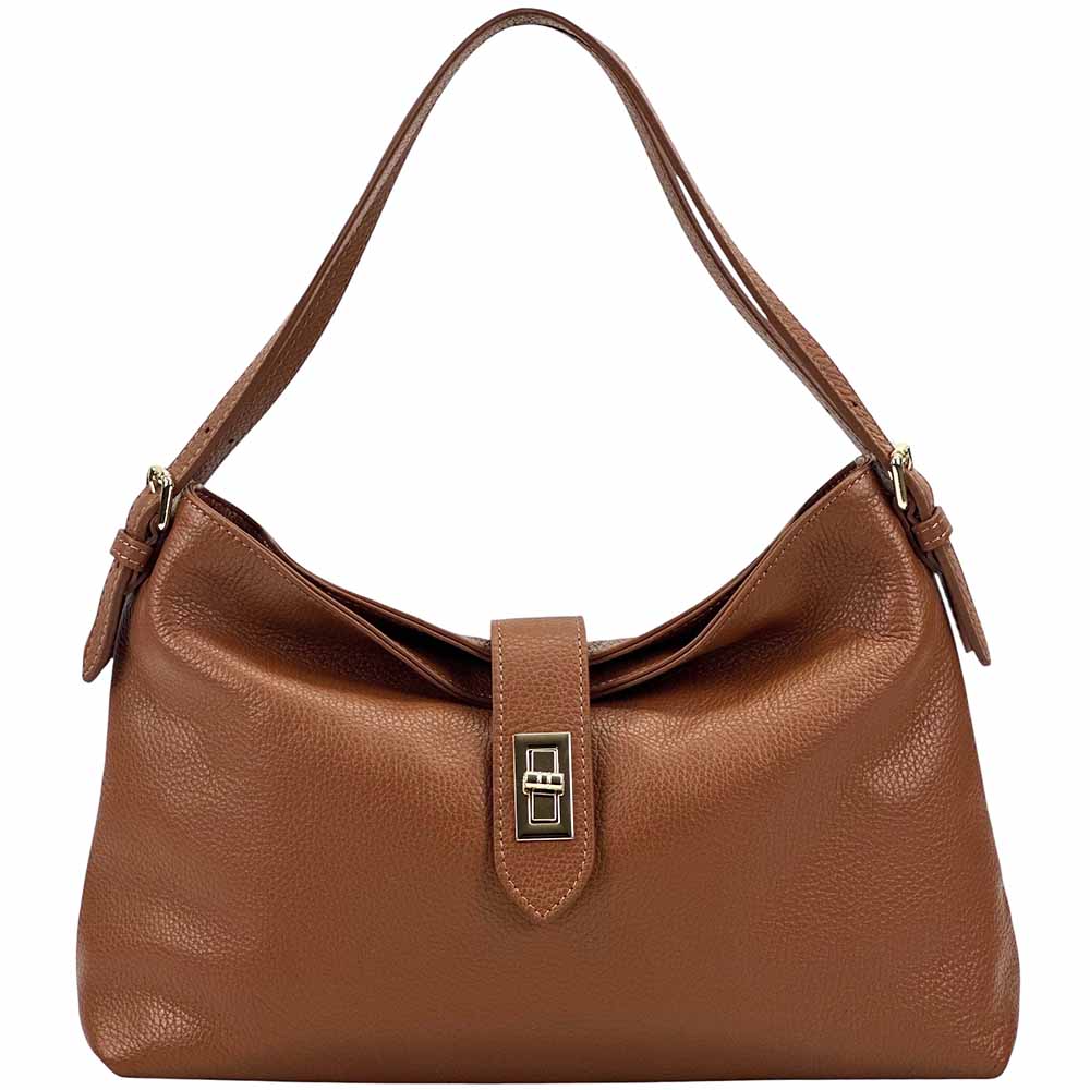Carmina Leather Shoulder Bag - Made In Italy