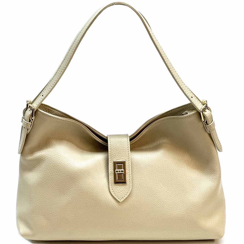 Carmina Leather Shoulder Bag - Made In Italy