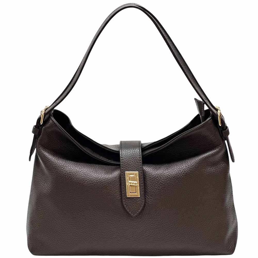 Carmina Leather Shoulder Bag - Made In Italy