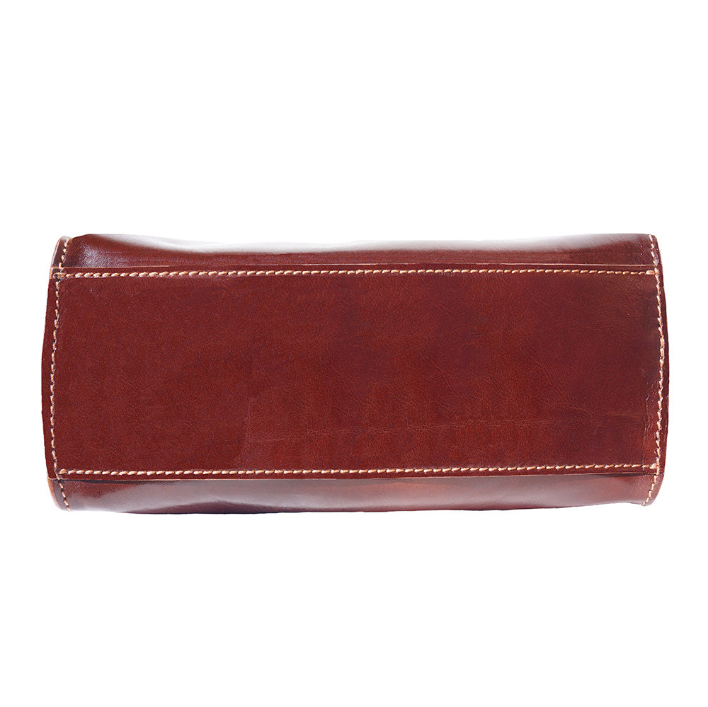 Floriana Leather Handbag - Made In Italy