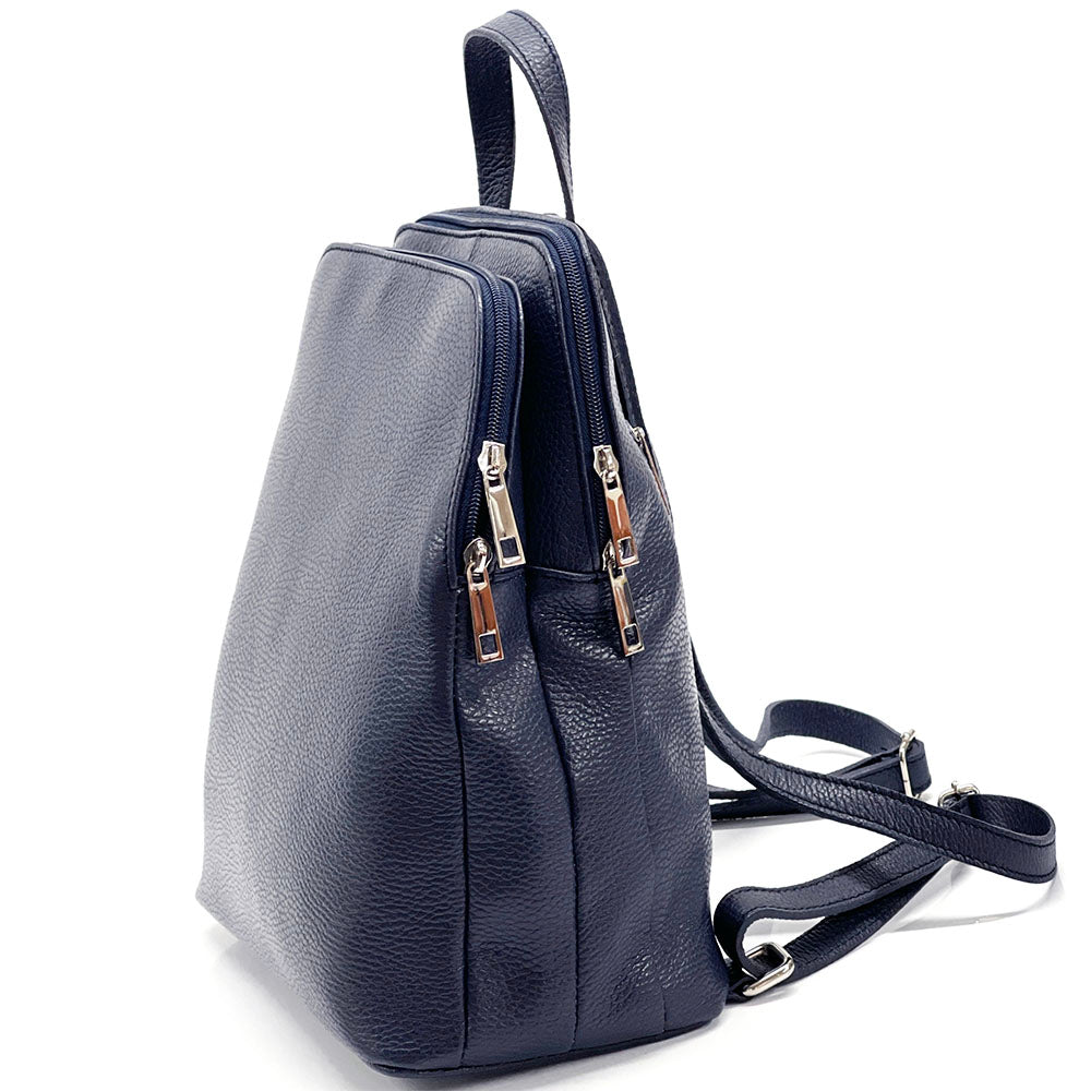 Rosa Cow Leather Backpack - Made In Italy