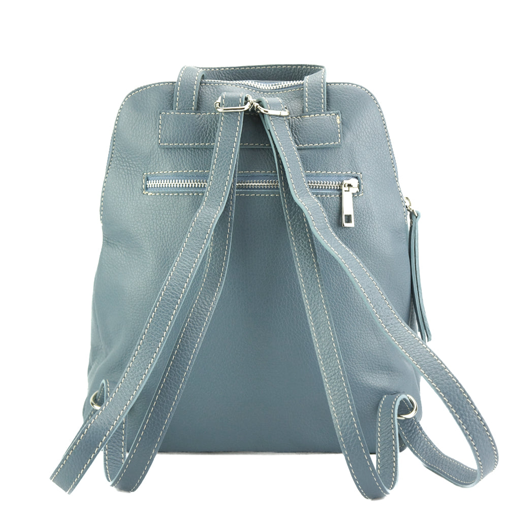 Rosa Cow Leather Backpack - Made In Italy