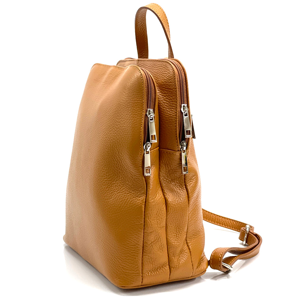 Rosa Cow Leather Backpack - Made In Italy