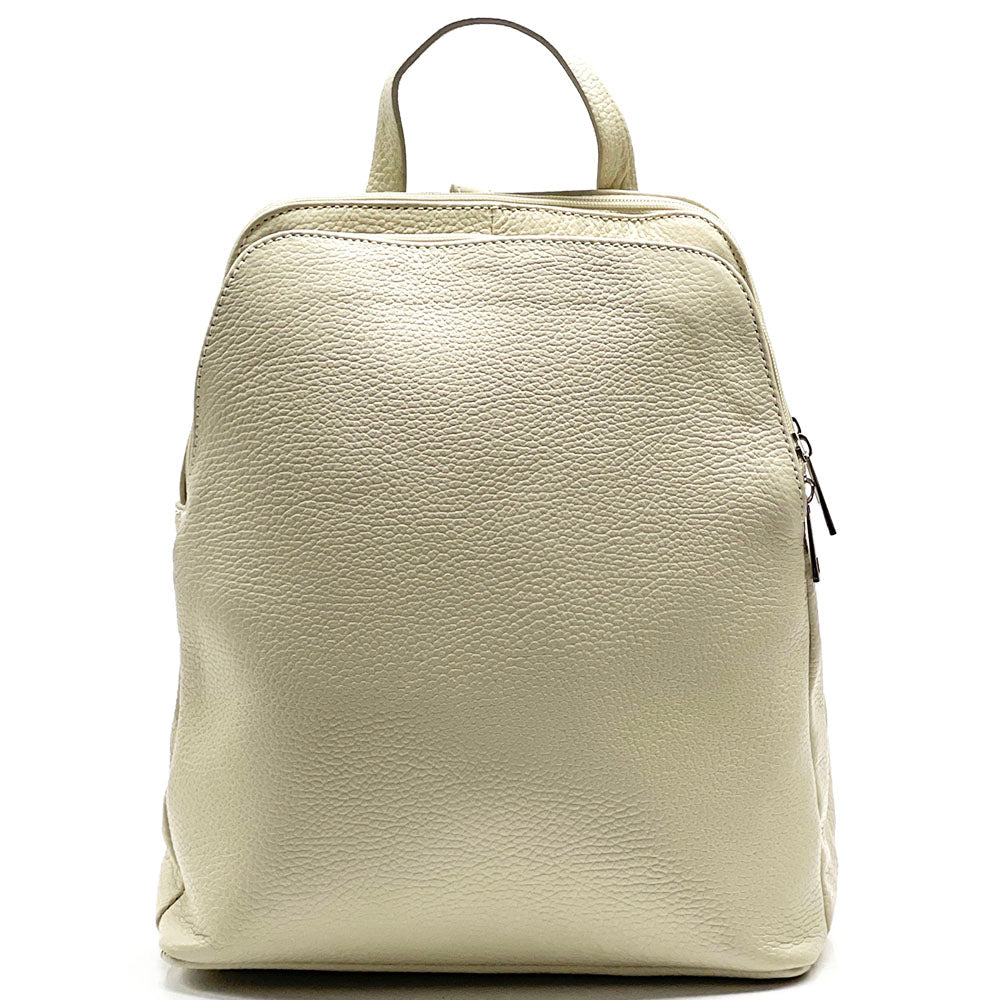 Rosa Cow Leather Backpack - Made In Italy