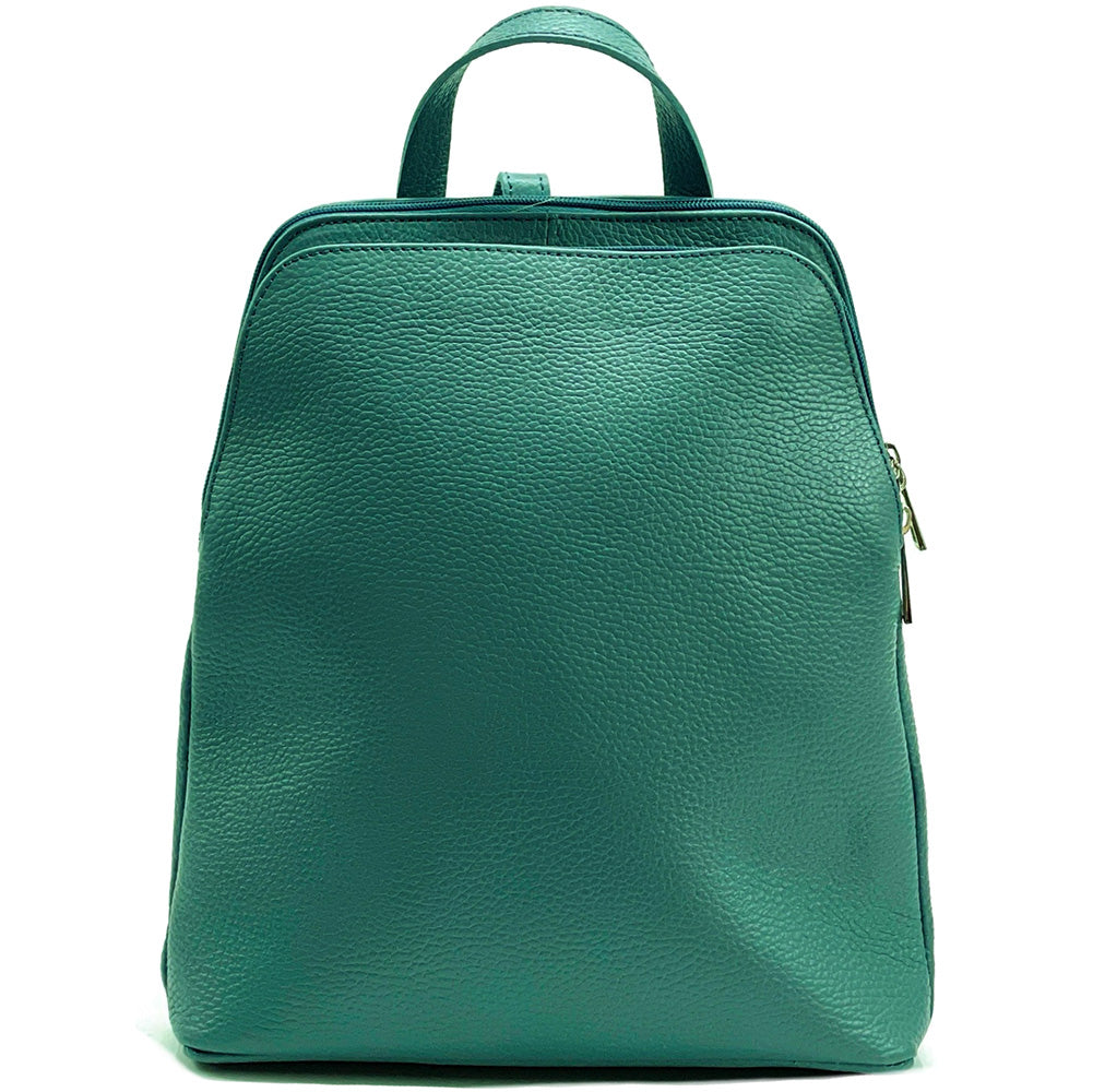 Rosa Cow Leather Backpack - Made In Italy