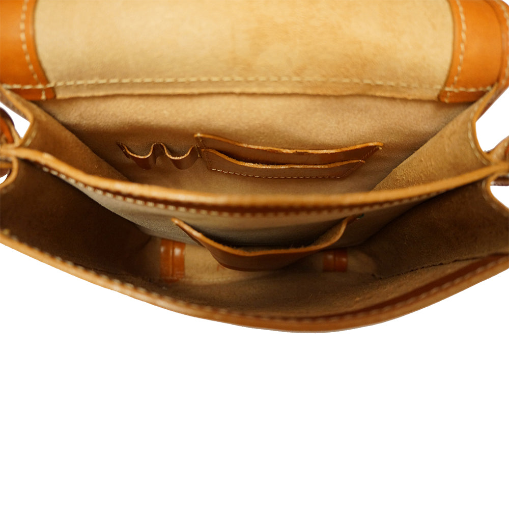 Mirko leather Messenger bag - Made In Italy