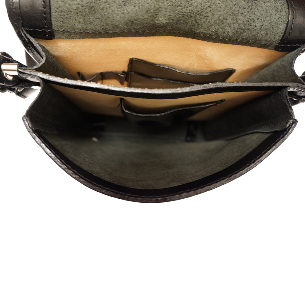 Mirko leather Messenger bag - Made In Italy