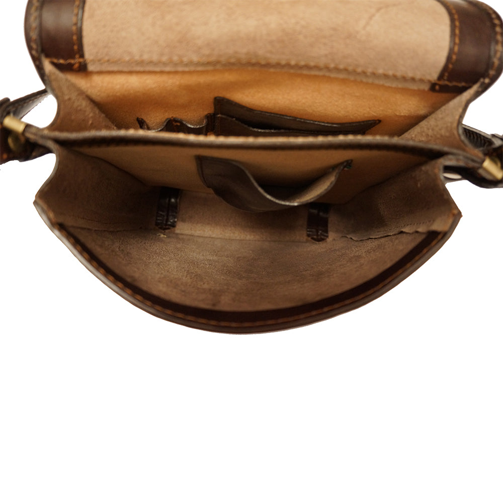 Mirko leather Messenger bag - Made In Italy
