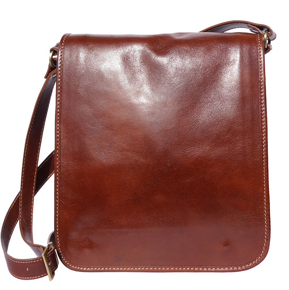 Mirko MM leather Messenger bag - Made In Italy