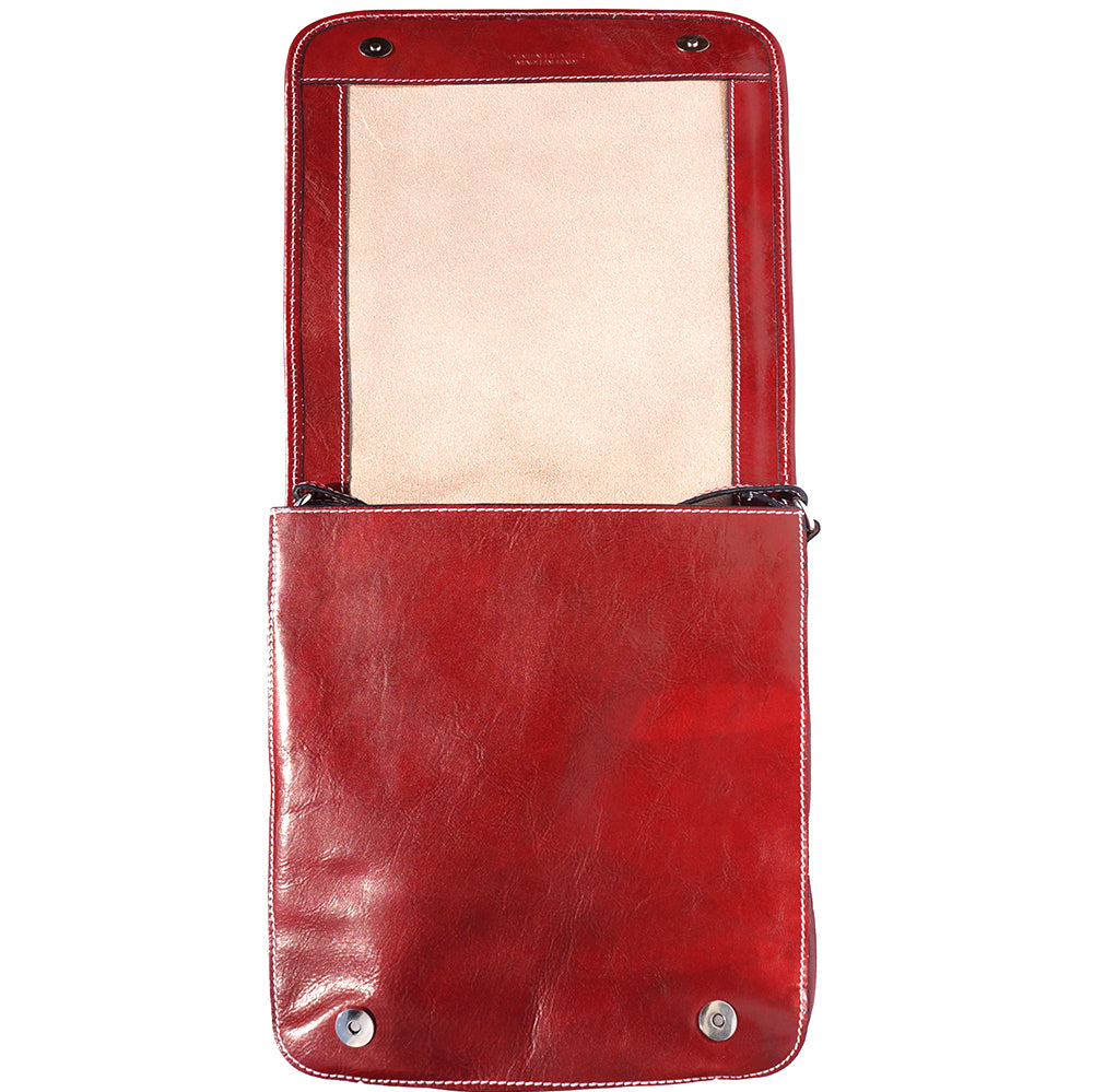 Mirko MM leather Messenger bag - Made In Italy