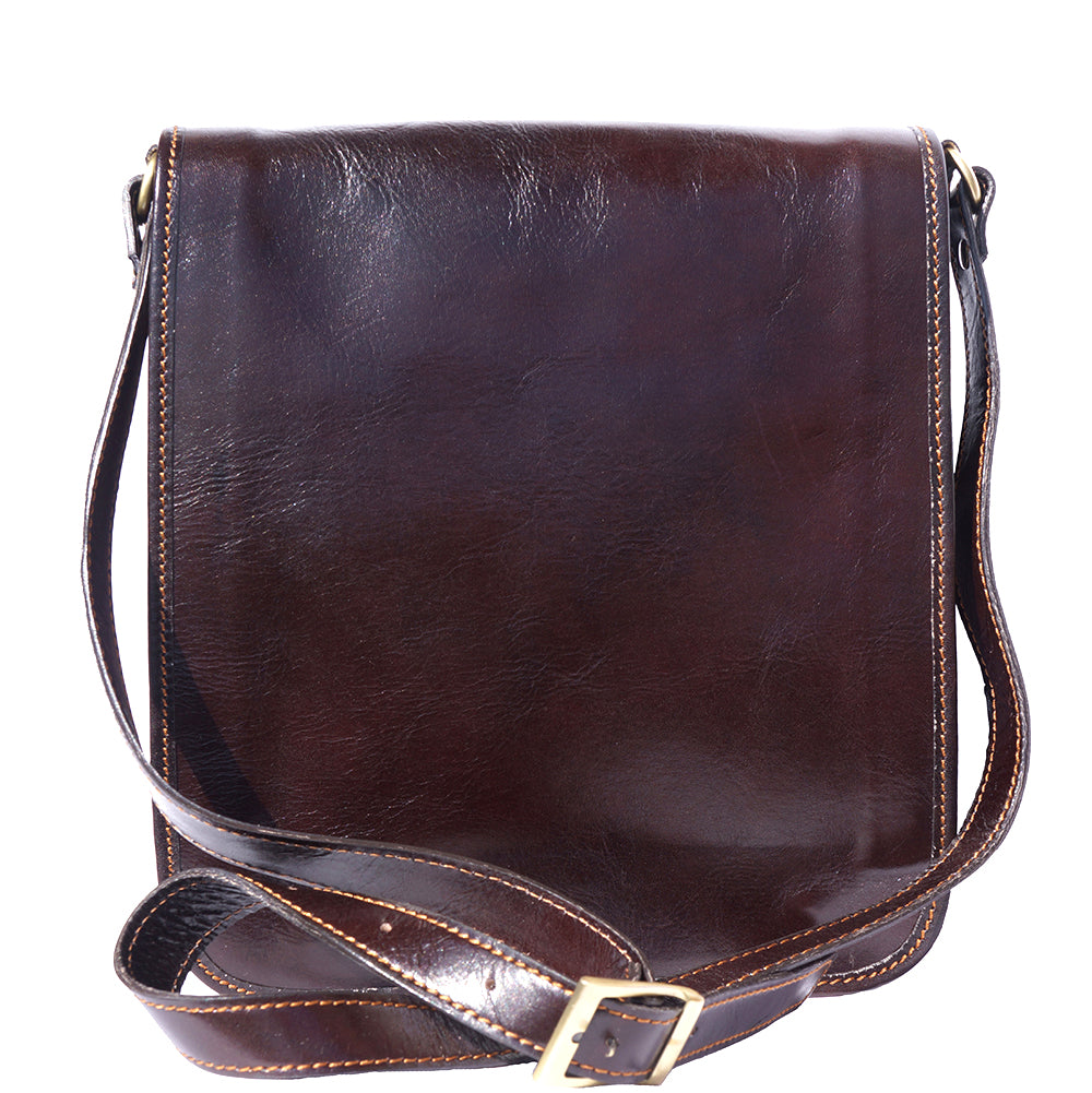 Mirko MM leather Messenger bag - Made In Italy
