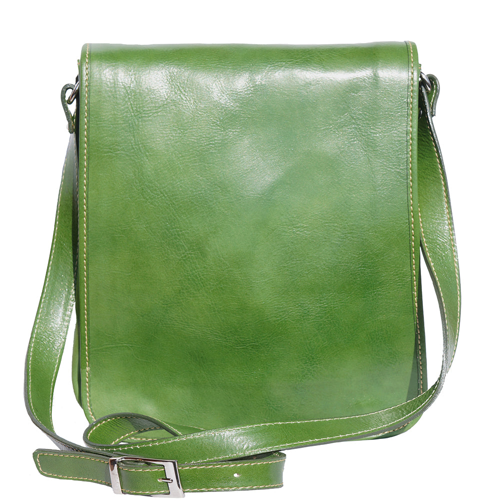 Mirko MM leather Messenger bag - Made In Italy