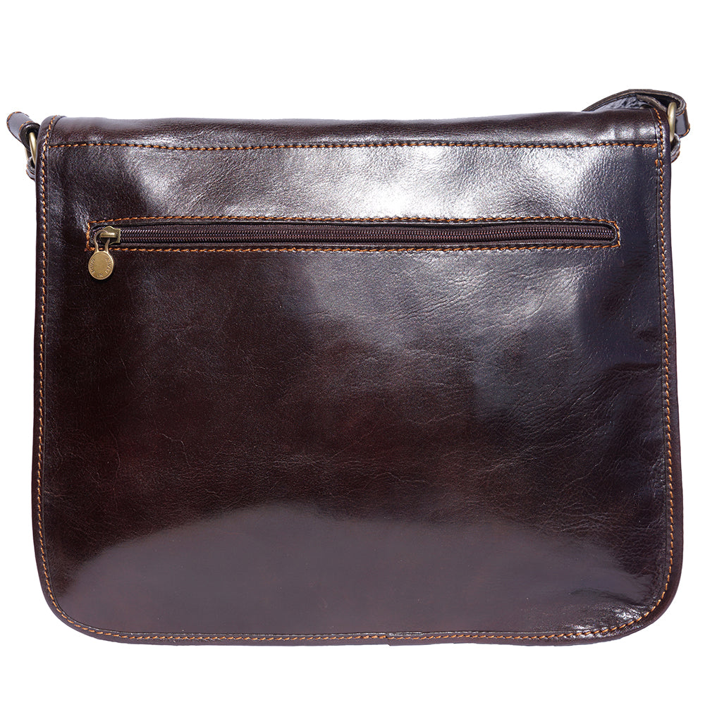 Mirko GM Leather Messenger Bag - Made In Italy
