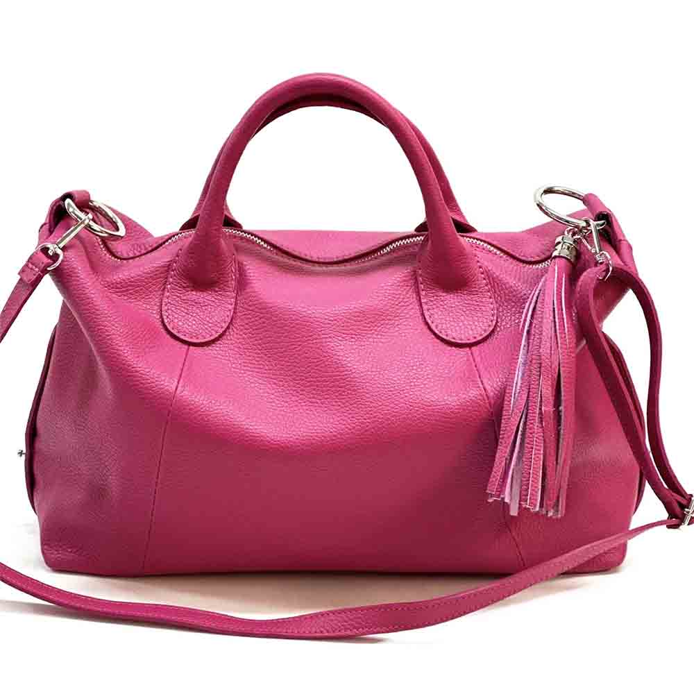 Serenity cow leather Handbag Made In Italy