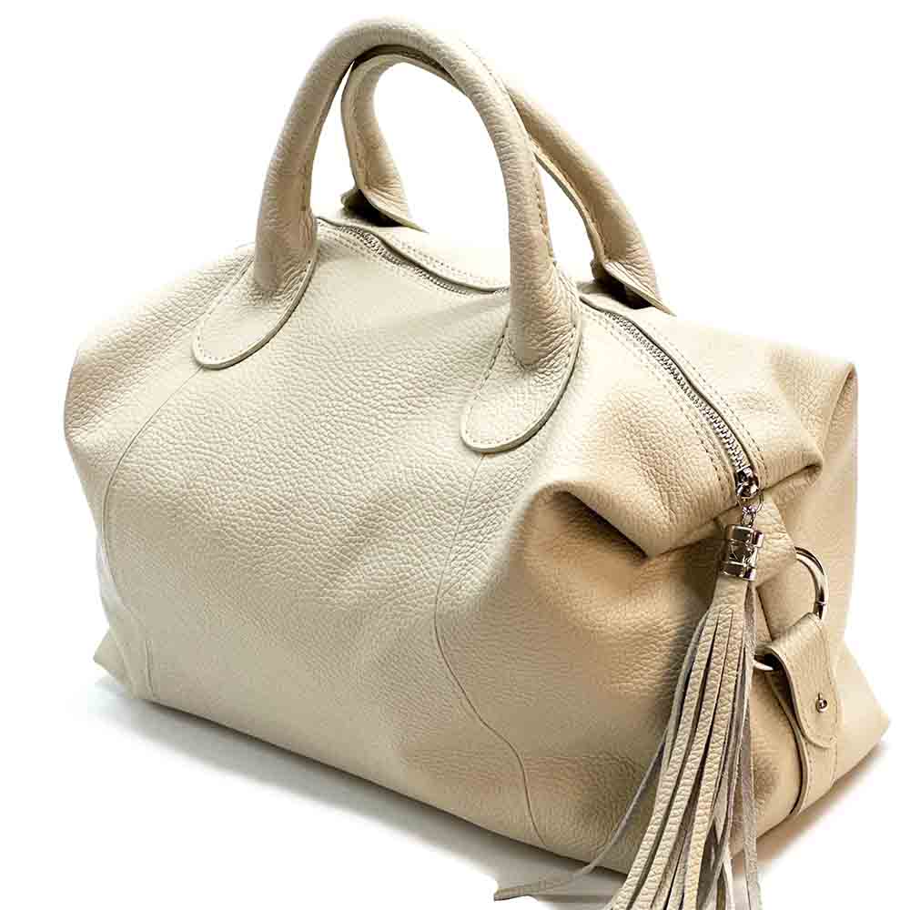 Serenity cow leather Handbag Made In Italy