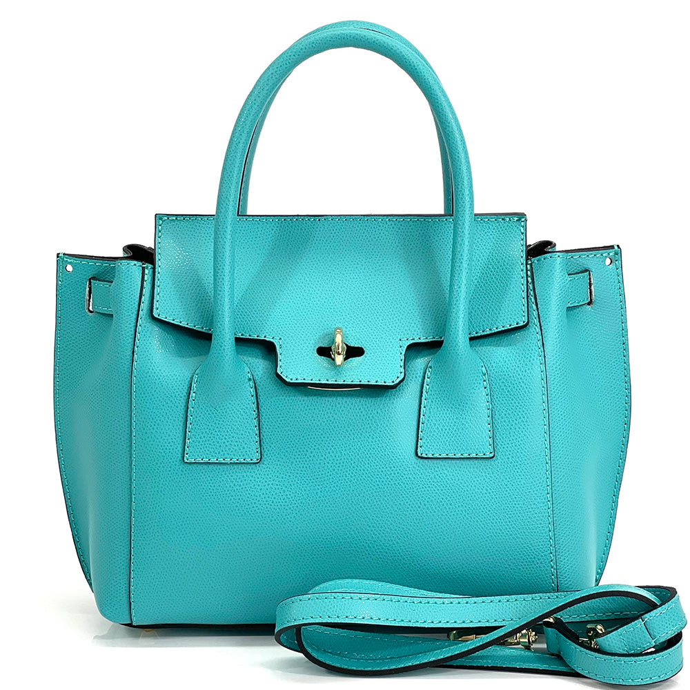 Noelia Italian Leather Handbag - Made In Italy
