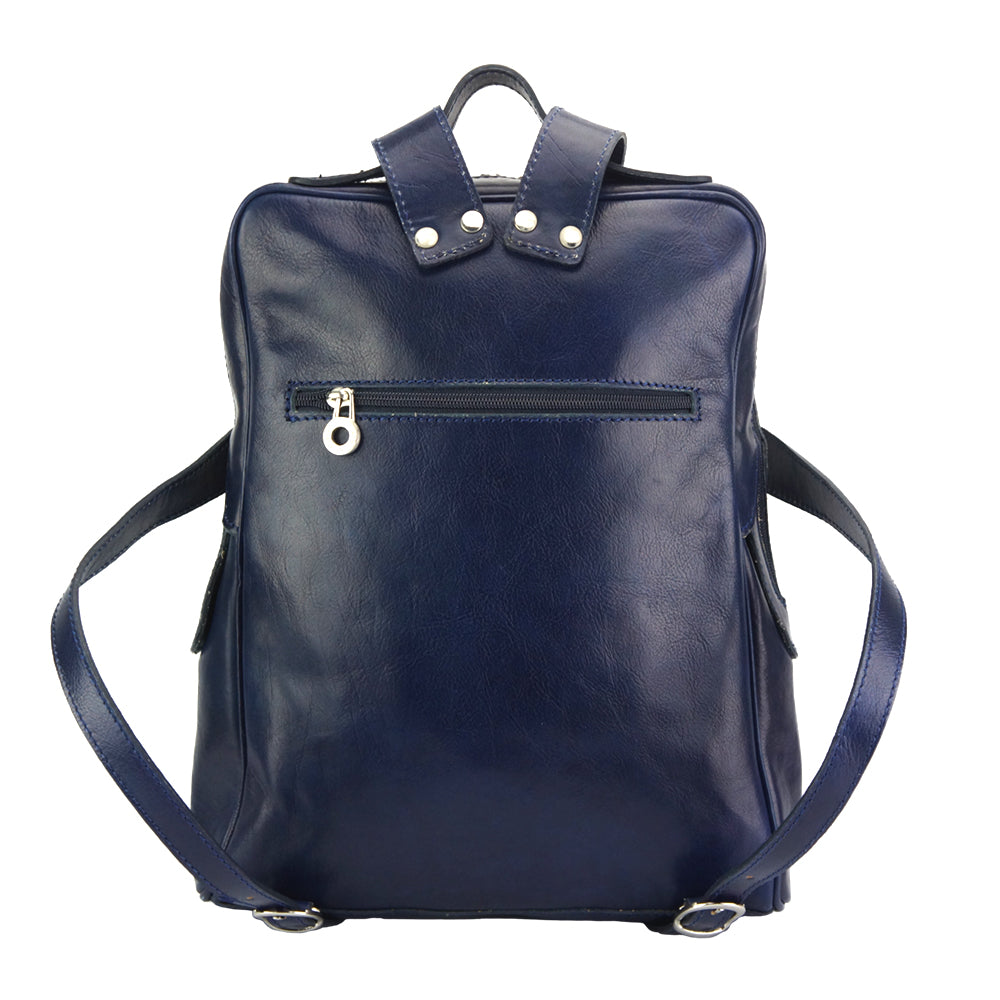 Gabriele Vegetable Tanned Cow Leather Backpack - Made In Italy