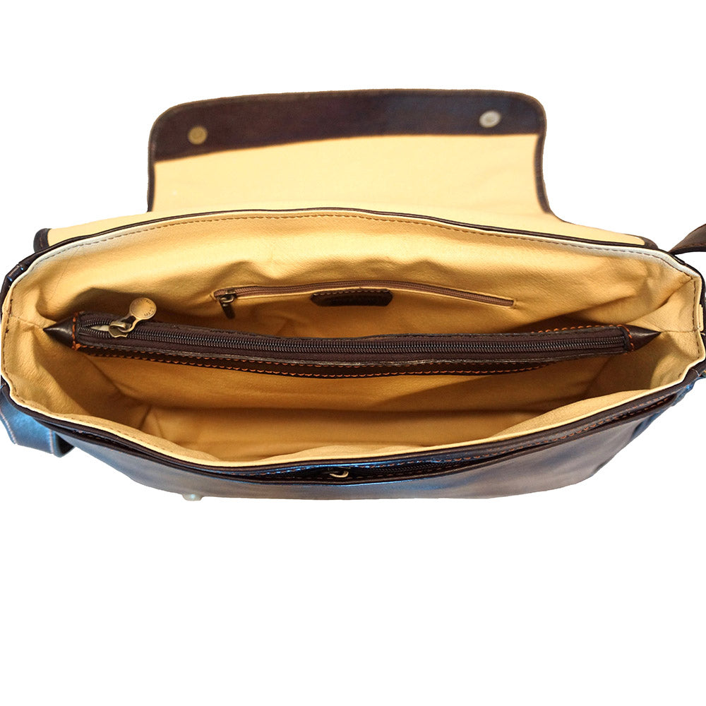Christopher GM Messenger bag in cow leather - Made In Italy