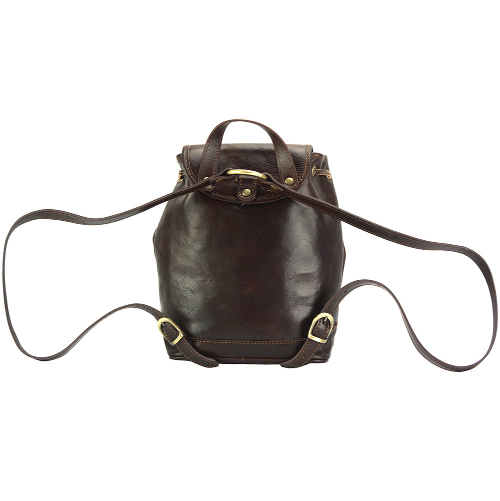 Luminosa Leather Backpack purse - Made In Italy