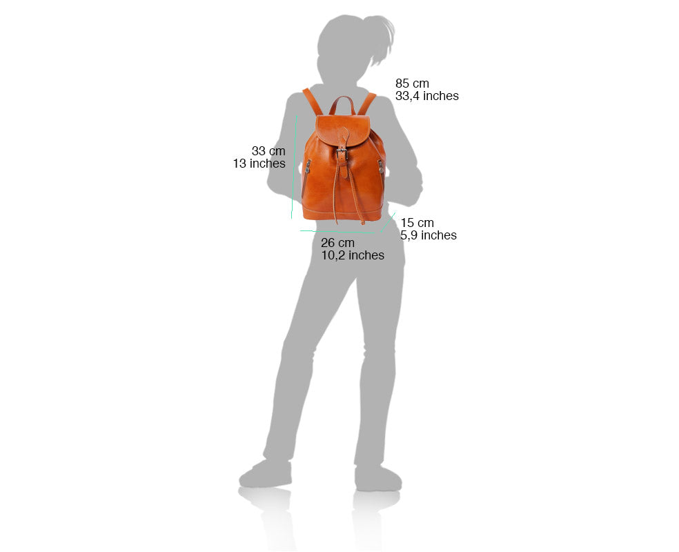 Luminosa GM Leather Backpack - Made In Italy