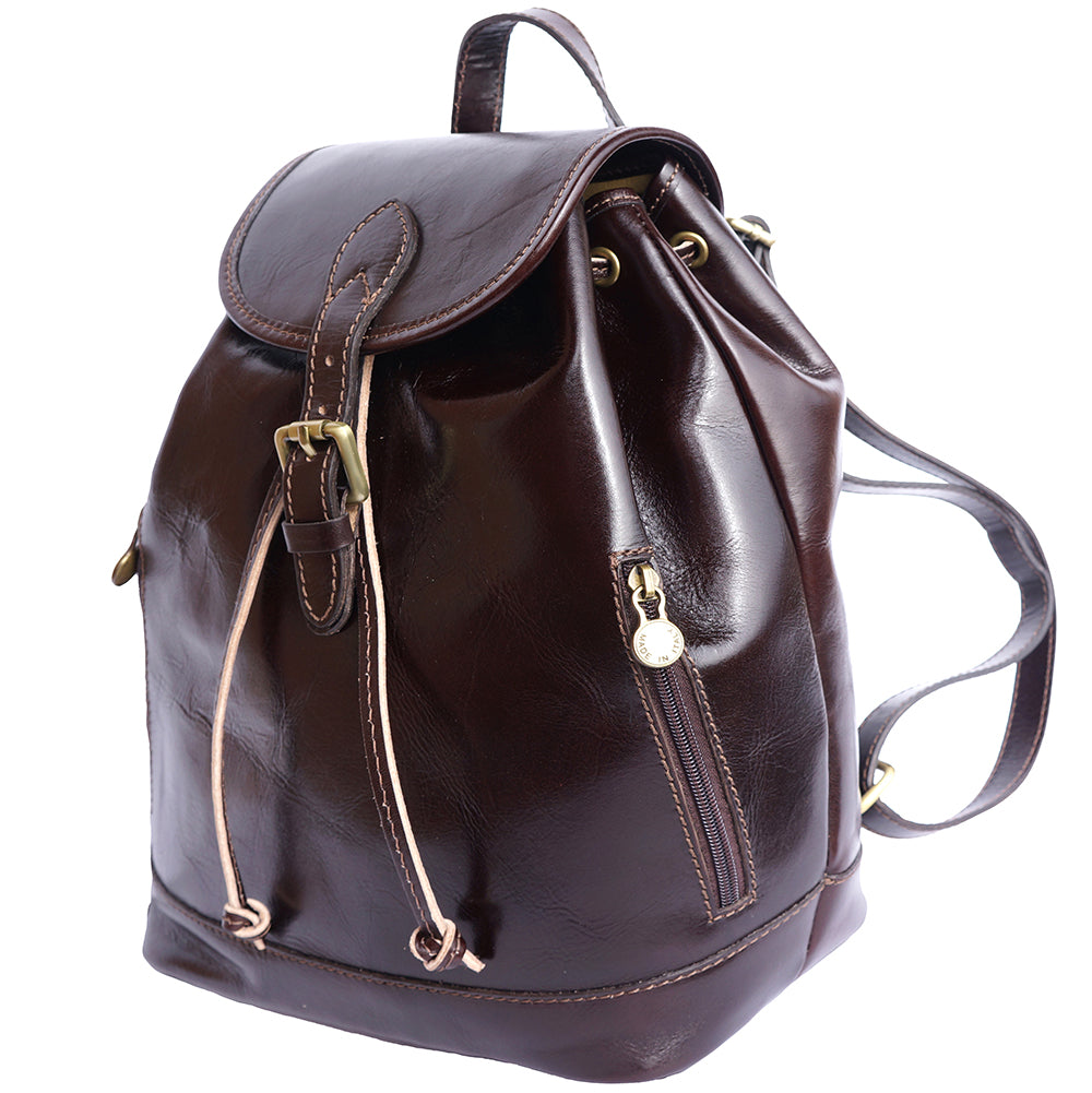 Luminosa GM Leather Backpack - Made In Italy