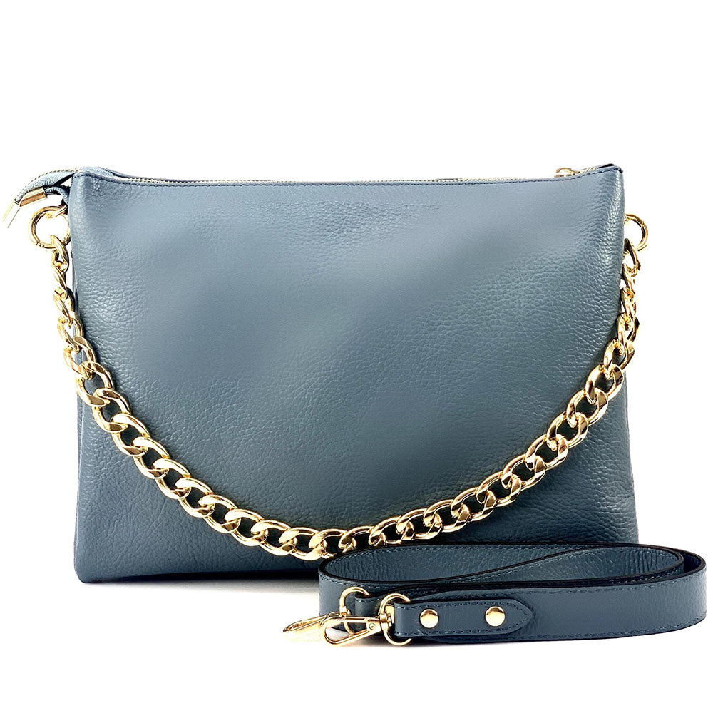 Tournon Leather Shoulder Bag - Made In Italy