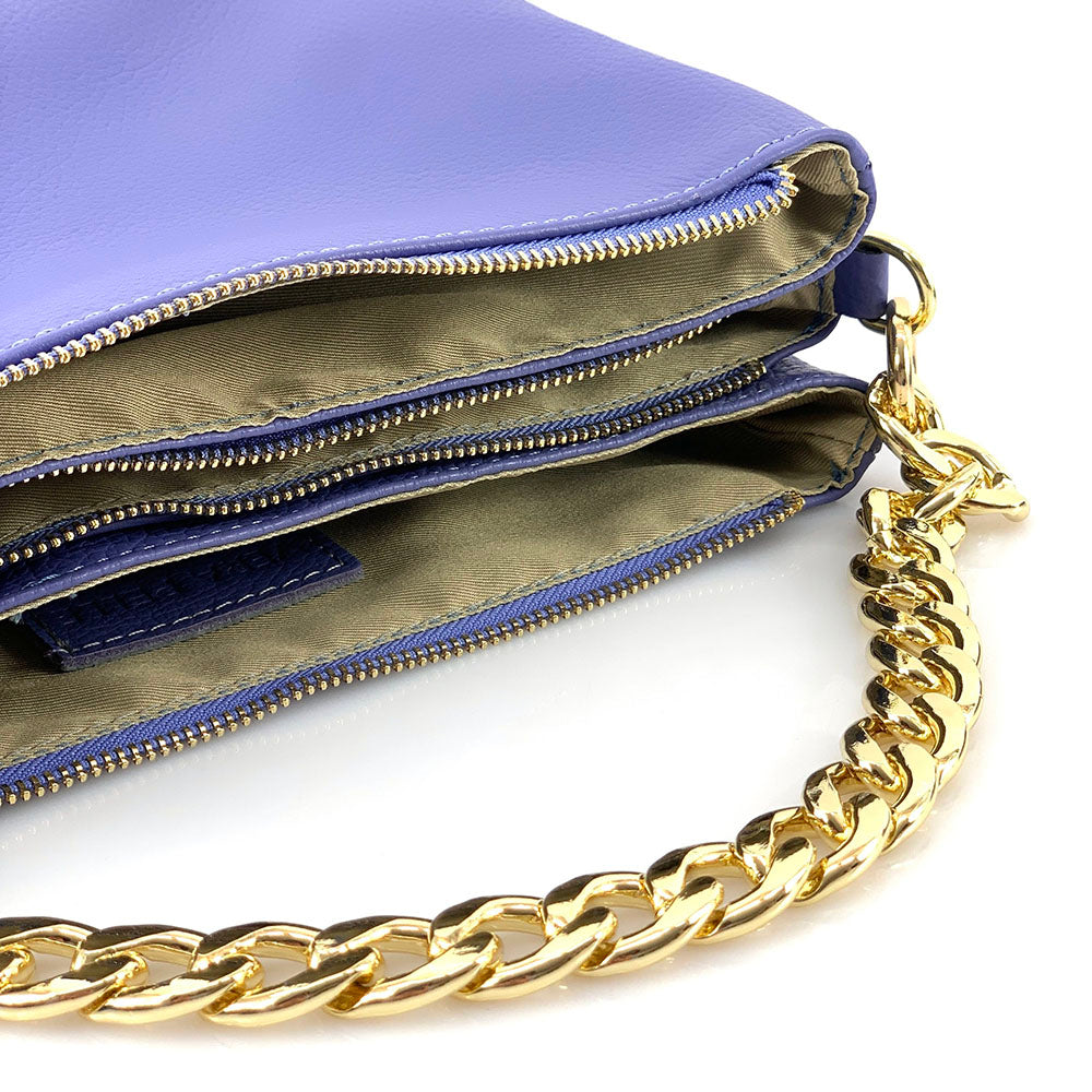 Tournon Leather Shoulder Bag - Made In Italy