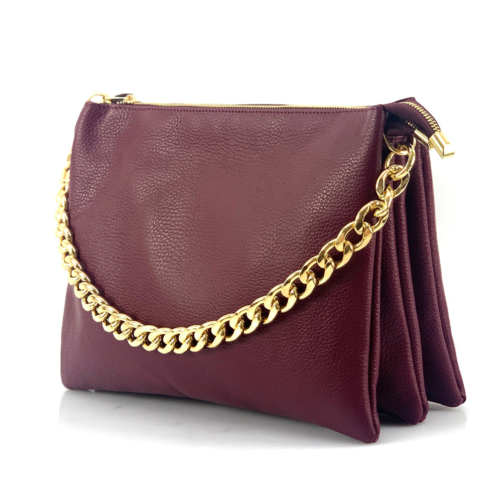 Tournon Leather Shoulder Bag - Made In Italy