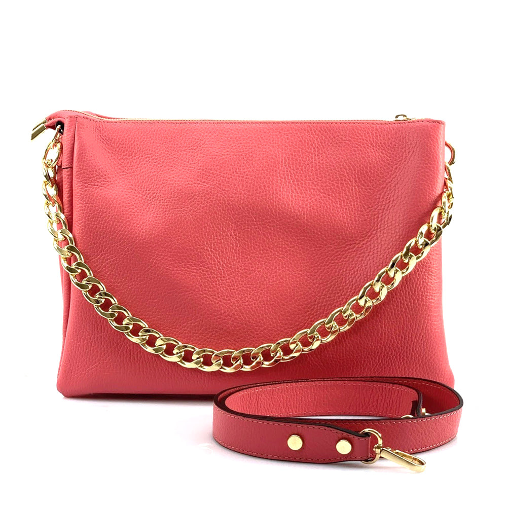 Tournon Leather Shoulder Bag - Made In Italy