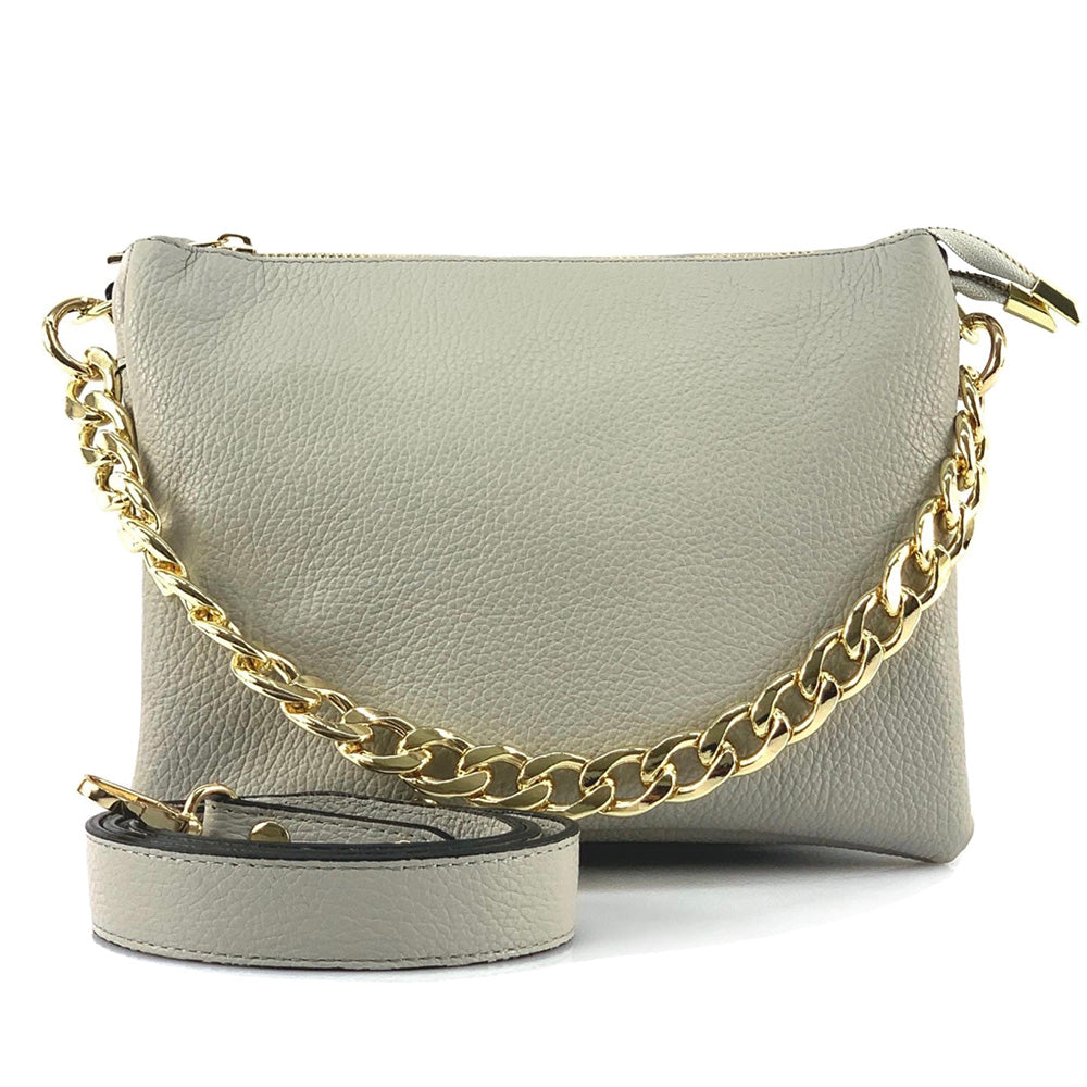 Tournon Leather Shoulder Bag - Made In Italy