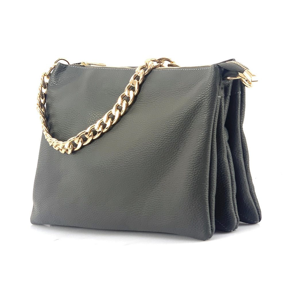 Tournon Leather Shoulder Bag - Made In Italy