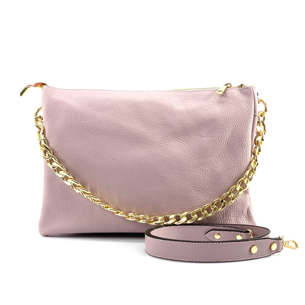 Tournon Leather Shoulder Bag - Made In Italy